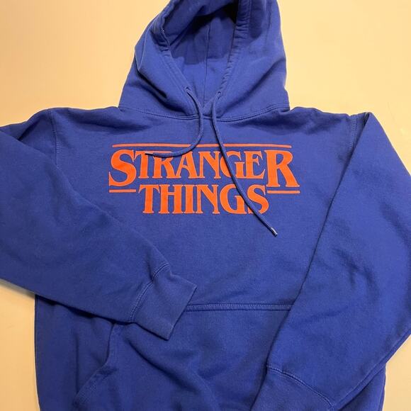 Stranger Things Unisex Royal Blue Hoodie Small - Picture 2 of 9